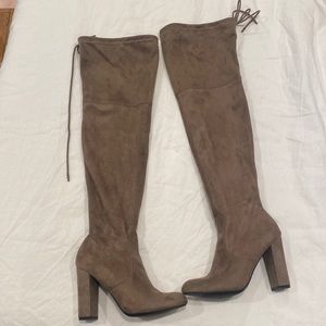 NWOT A New Day Over the Knee Heeled Boots, Size 8, faux suede